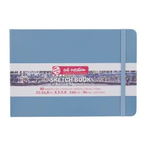 Cuaderno Sketch Book Art Creation 80 Hojas 140Grs Liso 21X14,8Cm Azul Claro 9314215M