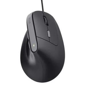 RATON USB ERGONOMICO BAYO II TRUST NEGRO