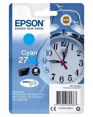 CARTUCHO TINTA EPSON 27 XL C13T27124012 CIAN