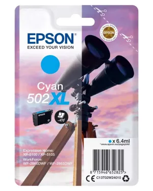CARTUCHO TINTA EPSON 502 XL C13T02W24010 CIAN