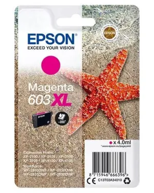 CARTUCHO TINTA EPSON 603 XL C13T03A34010 MAGENTA