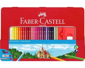 ESTUCHE DE 48 ECOLÁPICES HEXAGONALES DE COLOR CON VENTANA FABER CASTELL 115888