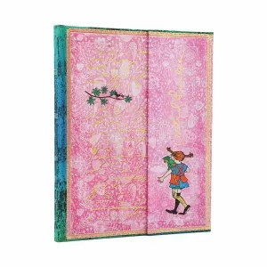 Libreta Paperblanks Tapa Dura con Solapa Ultra 72 Hojas 120Grs Liso Pippi Calzaslargas Pb1326-7