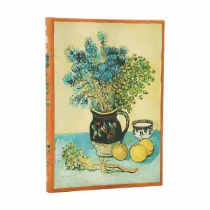Libreta Paperblanks Tapa Dura Midi 72 Hojas 120Grs 1 Raya Naturaleza Muerta de Van Gogh Pb1337-3