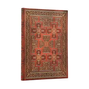 Libreta Paperblanks Tapa Dura Midi 72 Hojas 120Grs Liso Guerra de las Dos Rosas Pb1513-1
