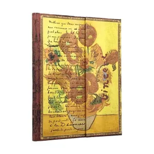 Libreta Paperblanks Tapa Dura Ultra 72 Hojas 120Grs Liso los Girasoles Pb1519-3