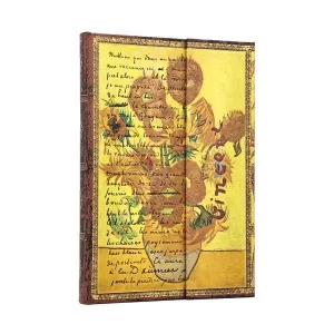 Libreta Paperblanks Tapa Dura Midi 72 Hojas 120Grs Liso los Girasoles Pb1521-6