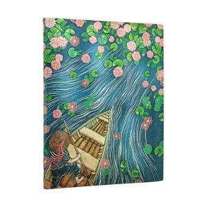 Libreta Paperblanks Tapa Blanda Ultra 88 Hojas 100Grs 1 Raya Ondas de Loto Fb1548-3