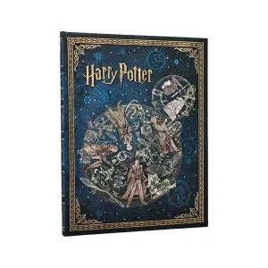 Libreta Paperblanks Tapa Dura Ultra 72 Hojas 120Grs 1 Raya Leyendas de Hogwarts Pbd6519