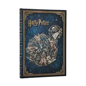Libreta Paperblanks Tapa Dura Midi 72 Hojas 120Grs 1 Raya Leyendas de Hogwarts Pbd6521