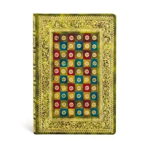 Libreta Paperblanks Tapa Dura Mini 88 Hojas 85Grs 1 Raya Verde Pb3609-8