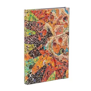 Libreta Paperblanks Tapa Dura con Solapa Mini 88 Hojas 85Grs Liso Sol de Gaudí Pb9797-6