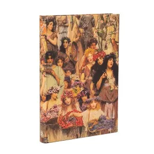 Libreta Paperblanks Tapa Dura Midi 72 Hojas 120Grs Liso Primavera Pb9806-5