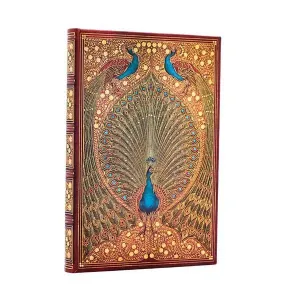 Libreta Paperblanks Tapa Dura Mini 88 Hojas 85Grs Liso Pavos Reales de Hafez Pb9892-8