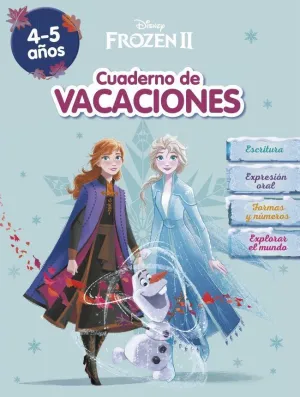 Cuaderno de Vacaciones: Frozen 4-5 Años