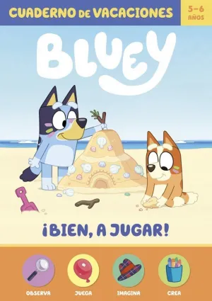 Cuaderno de Vacaciones: Bluey ¡Bien! ¡Es Verano! 5 Años